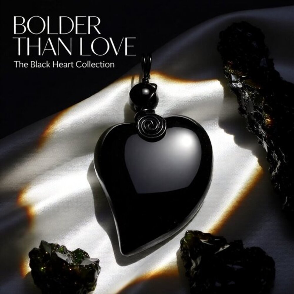 Big! BIG!!! Massive Black Jasper Heart Pendant | Love Grief Loss Goth Witch Ero